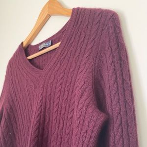 Brooks Brothers Italian Cashmere Cable Sweater